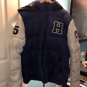 Tommy letter printed jacket.